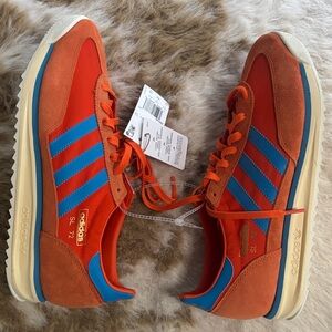 adidas Orange & Blue SL 72 Men’s Retro Sneakers